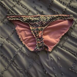 Xhilaration Pink and Black Bikini Bottom